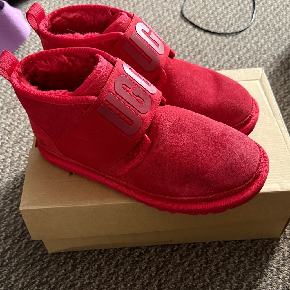 UGG Bold Red Suede Footwear
